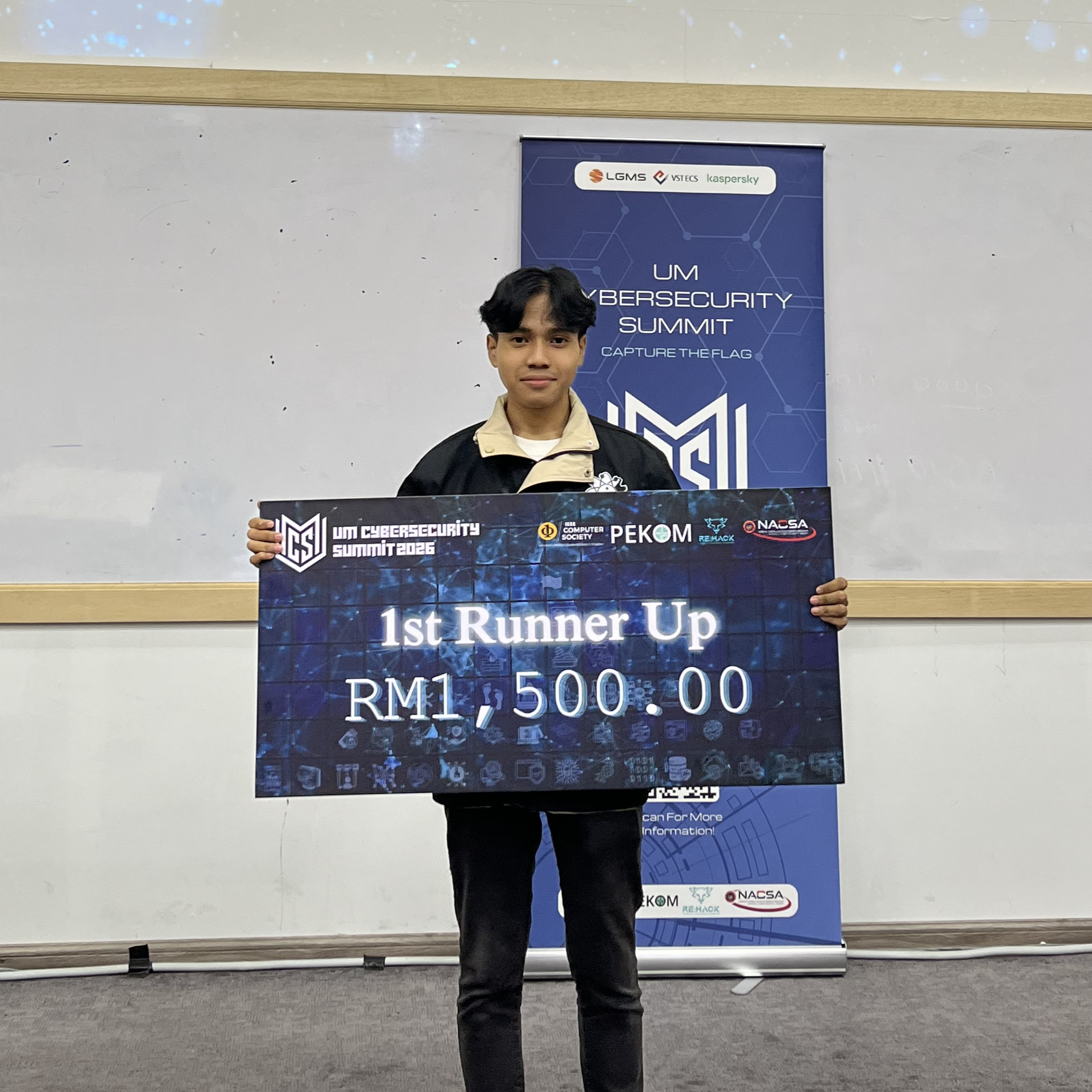 Aiman Sam at the UM Cybersecurity Summit